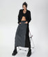 Dual Panel Buttoned Skirt